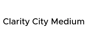 Clarity City Medium Font