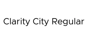 Clarity City Regular Font