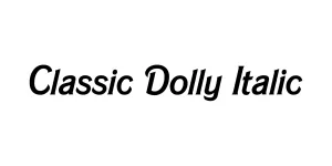 Classic Dolly Italic Font