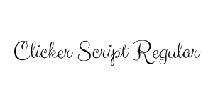 Clicker Script Regular Font