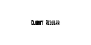Clobot Regular Font