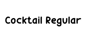 Cocktail Regular Font