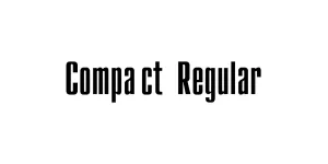 Compact Regular Font