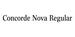 Concorde Nova Regular Font
