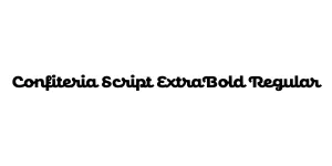 Confiteria Script ExtraBold Regular Font
