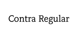 Contra Regular Font