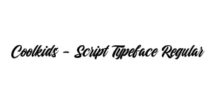 Coolkids - Script Typeface Regular Font
