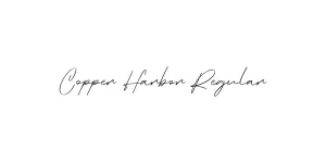 Copper Harbor Regular Font