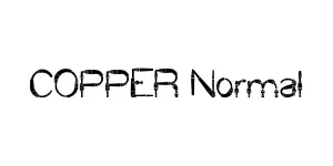 COPPER Normal Font