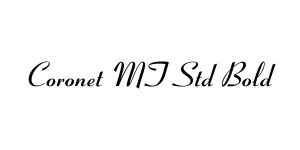 Coronet MT Std Bold Font