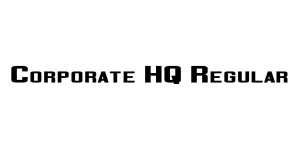 Corporate HQ Regular Font