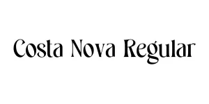 Costa Nova Regular Font