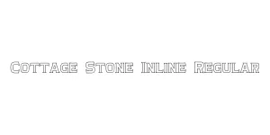 Cottage Stone Inline Regular Font
