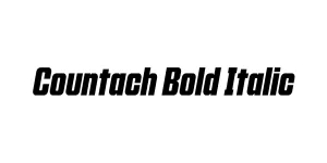 Countach Bold Italic Font