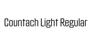 Countach Light Regular Font