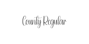 County Regular Font