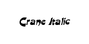 Crane Italic Font