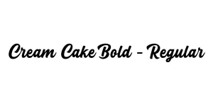 Cream Cake Bold - Regular Font