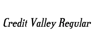 Credit Valley Regular Font
