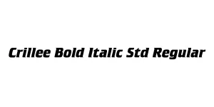 Crillee Bold Italic Std Regular Font