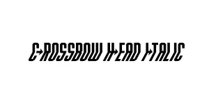 Crossbow Head Italic Font