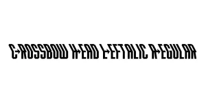 Crossbow Head Leftalic Regular Font