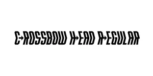 Crossbow Head Regular Font