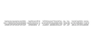 Crossbow Shaft Expanded 3D Regular Font