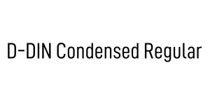D-DIN Condensed Regular Font