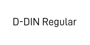 D-DIN Regular Font