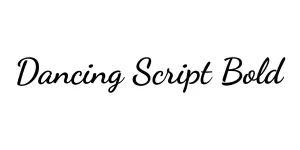 Dancing Script Bold Font