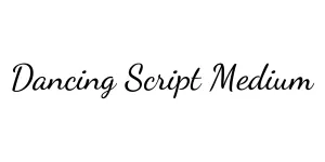 Dancing Script Medium Font