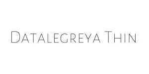 Datalegreya Thin Font