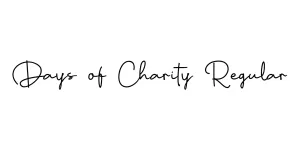 Days of Charity Regular Font