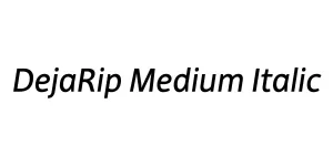 DejaRip Medium Italic Font