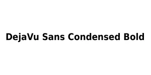 DejaVu Sans Condensed Bold Font