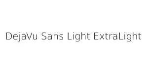 DejaVu Sans Light ExtraLight Font