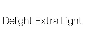 Delight Extra Light Font