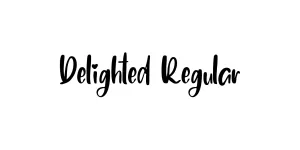 Delighted Regular Font