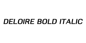 Deloire Bold Italic Font