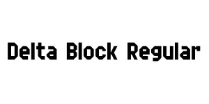 Delta Block Regular Font