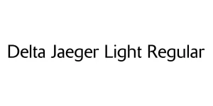 Delta Jaeger Light Regular Font
