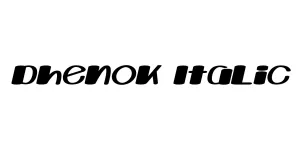 Dhenok Italic Font