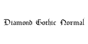 Diamond Gothic Normal Font