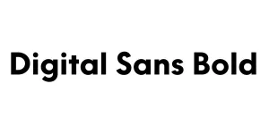 Digital Sans Bold Font