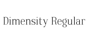 Dimensity Regular Font