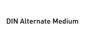 DIN Alternate Medium Font