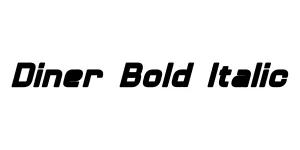 Diner Bold Italic Font