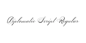 Diplomatic Script Regular Font