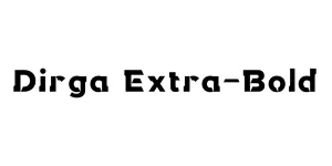 Dirga Extra-Bold Font